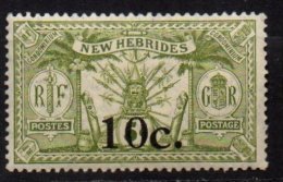 NOUVELLES-HEBRIDES - 10 C. Sur 8 P. De 1920 Neuf - Ungebraucht