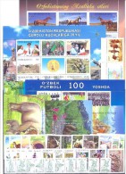2012. Uzbekistan, Complete Year Set 2012, 33v + 4s/s + 3sheetlets, Mint/** - Uzbekistán