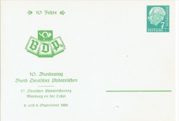 EXP-L9 - ALLEMAGNE Entier Postal Deutscher Philatelistentag Marburg An Der Lahn 1956 - Privé Postkaarten - Ongebruikt