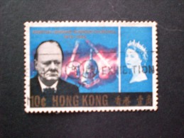 STAMPS 香港 HONG KONG 1966 Winston Churchill Commemoration, 1874-1965 茅根 中國 - Oblitérés