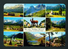 AUSTRIA  -  St Johann  Multi View  Used Postcard As Scans - St. Johann In Tirol