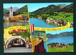 AUSTRIA  -  St Wolfgang  Multi View  Used Postcard As Scans - St. Wolfgang