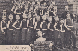 HERSTAL-SOCIETE DE GYMNASTIQUE-L´ETOILE DU THIER-PUPILLES-1913-TOP-BELLE CARTE ANIMEE-VOYEZ LES 2 SCANS ! ! ! - Herstal