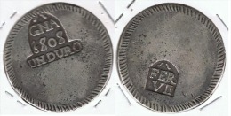 ESPAÑA FERNANDO VII GERONA DURO 1808 PLATA SILVER - Sonstige & Ohne Zuordnung