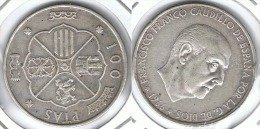 ESPAÑA FRANCO 100 PESETAS 1966 68 PLATA SILVER - 100 Peseta