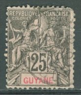 COLONIES - GUYANE 1892: YT 37, 2e Choix, O - LIVRAISON GRATUITE A PARTIR DE 10 EUROS - Usados