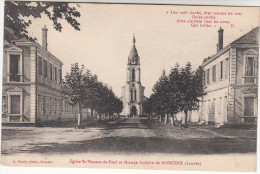 CPA Eglise St Vincent De Paul, Groupe Scolaire De Morcenx (pk17138) - Morcenx