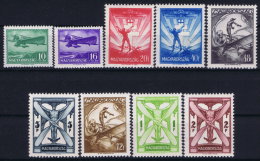 Hungary  Mi Nr 502 - 510 MNH/**   1933 Airmail, 20 F Has NOT A Fold, But A Gum Stripe - Nuevos