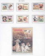 CUBA 2006 - PERROS - CHIENS - DOGS - SET OF 6 STAMPS + BLOCK - Neufs