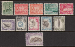 Aden 1953-63 Mint Mounted, Sc# , SG 48,50-51,53,55a,62,64,65,67,71 - Aden (1854-1963)