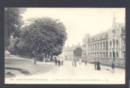 SOMME 80 SAINT VALERY SUR SOMME La Rue Jules Brulé Et L´avenue Du Jeu De Battoirs - Saint Valery Sur Somme