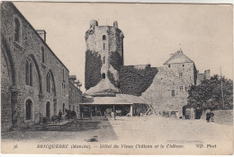 Delcampe - CPA Bricquebec, L´hotel Du Vieux Château Et Le Château (pk17183) - Bricquebec