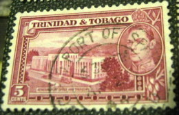 Trinidad And Tobago 1938 General Post Office And Treasury 5c - Used - Trinidad & Tobago (...-1961)