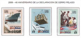 CUBA 2006 - BARCOS - SHIPS BATEAUX - BOOTE - SET OF 3 STAMPS - Ungebraucht