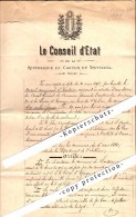 Le Conseil D` Etat , Hauterive NE 1891 , République Et Canton De Neuchatel  !!! - Hauterive