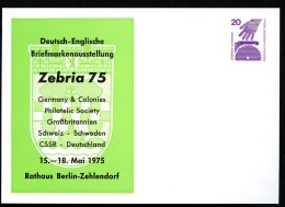 BERLIN PP63 D2/002 Privat-Postkarte WAPPEN ZEHLENDORF ** 1975 - Private Postcards - Mint