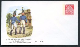 BERLIN PU38 D2/002 Privat-Umschlag POSTILLIONE ** 1969  NGK 10,00 € - Sobres Privados - Nuevos