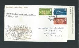 GREAT BRITAIN 15 JUL 1970FDC IXth BRITISH COMMONWEALTH GAMES  WITH EXPLANATION - Unclassified