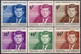 République Democ Du Congo 1964 - J.F.Kennedy - 6 Val Neuf // Mnh - Neufs