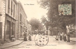 81 - ALBAN,  L' ARRIVEE DU COURRIER - AVENUE D'ALBI (DILIGENCE - ECRITE 1908) - Alban