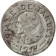 Monnaie, France, 10 Centimes, 1917, TTB, Iron, Elie:10.2 - Noodgeld