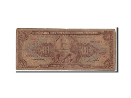 Billet, Brésil, 20 Cruzeiros, 1955, KM:160b, B - Brazilië