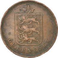 Monnaie, Guernsey, 4 Doubles, 1830, TB, Cuivre, KM:2 - Guernsey