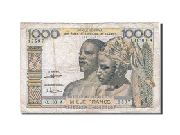 Billet, West African States, 1000 Francs, 1959, TB - Autres - Afrique