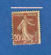 1907 N° 139  TYPE III  SEMEUSE FOND PLEIN OBLITÉRÉ - Usati