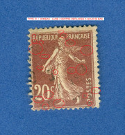 1907 N° 139  TYPE III  SEMEUSE FOND PLEIN OBLITÉRÉ - Gebraucht