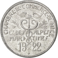 Monnaie, France, 5 Centimes, 1922, TTB, Aluminium, Elie:10.3 - Notgeld