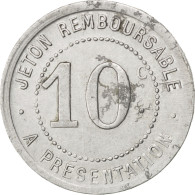 Monnaie, France, 10 Centimes, TTB, Aluminium, Elie:10.2 - Noodgeld