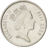 Monnaie, Fiji, Elizabeth II, 10 Cents, 2009, SPL, Nickel Plated Steel, KM:120 - Fidji