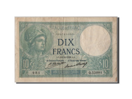 Billet, France, 10 Francs, 10 F 1916-1942 ''Minerve'', 1930, 1930-11-16, TTB - 10 F 1916-1942 ''Minerve''