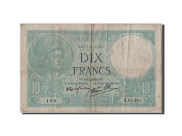 Billet, France, 10 Francs, 10 F 1916-1942 ''Minerve'', 1940, 1940-12-05, TB+ - 10 F 1916-1942 ''Minerve''