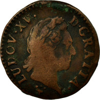 Monnaie, France, Louis XV, Demi Sol à La Vieille Tête, 1/2 Sol, 1770, Reims - 1715-1774 Luigi XV Il Beneamato