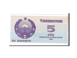 Billet, Uzbekistan, 5 Sum, 1992, NEUF - Oezbekistan