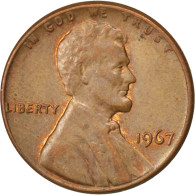 Monnaie, États-Unis, Lincoln Cent, Cent, 1967, U.S. Mint, Philadelphie, SUP+ - 1959-…: Lincoln, Memorial Reverse