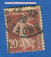 * 1907 N° 139  TYPE III SEMEUSE FOND PLEIN 29.12.20 OBLITÉRÉ TB 23.00 € OB ARTHUR MAURY - Used Stamps