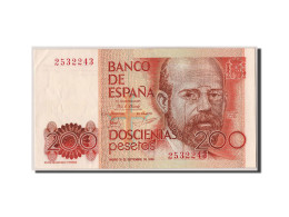 Billet, Espagne, 200 Pesetas, 1980, 1980-09-16, SPL - [ 4] 1975-… : Juan Carlos I