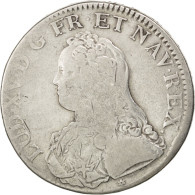 Monnaie, France, Louis XV, Écu Aux Branches D'olivier, Ecu, 1727, Caen, TB - 1715-1774 Ludwig XV. Der Vielgeliebte