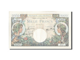 Billet, France, 1000 Francs, 1 000 F 1940-1944 ''Commerce Et Industrie'', 1944 - 1 000 F 1940-1944 ''Commerce Et Industrie''