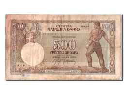 Billet, Serbie, 500 Dinara, 1942, 1942-05-01, TB+ - Serbien