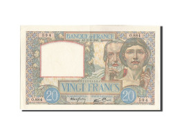 Billet, France, 20 Francs, 20 F 1939-1942 ''Science Et Travail'', 1940 - 20 F 1939-1942 ''Science Et Travail''