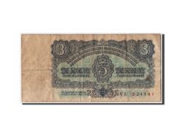 Billet, Tchécoslovaquie, 3 Koruny, 1961, TB - Checoslovaquia