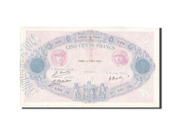 Billet, France, 500 Francs, 500 F 1888-1940 ''Bleu Et Rose'', 1923, 1923-06-07 - 500 F 1888-1940 ''Bleu Et Rose''