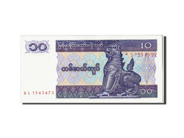 Billet, Myanmar, 10 Kyats, NEUF - Myanmar