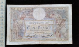 Billet De 100 , Cent Francs Luc Olivier Merson, 1937, D54528 - 100 F 1908-1939 ''Luc Olivier Merson''