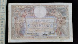 Billet De 100 , Cent Francs Luc Olivier Merson, 1938, B60493 - 100 F 1908-1939 ''Luc Olivier Merson''