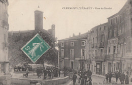 CPA - Clermont L'Hérault - Place Du Marché - Clermont L'Hérault